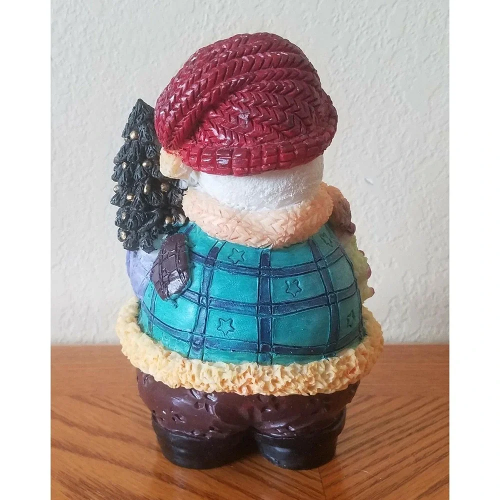 Snowman Figurine by World Bazaars 6 1/2 inches tall
